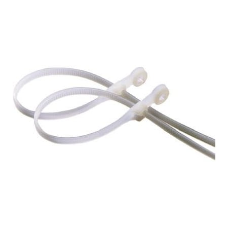 Ecm Industries Cable Tie, 8 in L, Black, Nylon 6/6, 50 lb Strength 45-308MTUVB